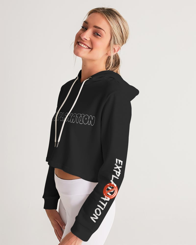 No Explanation Women's Cropped Hoodie