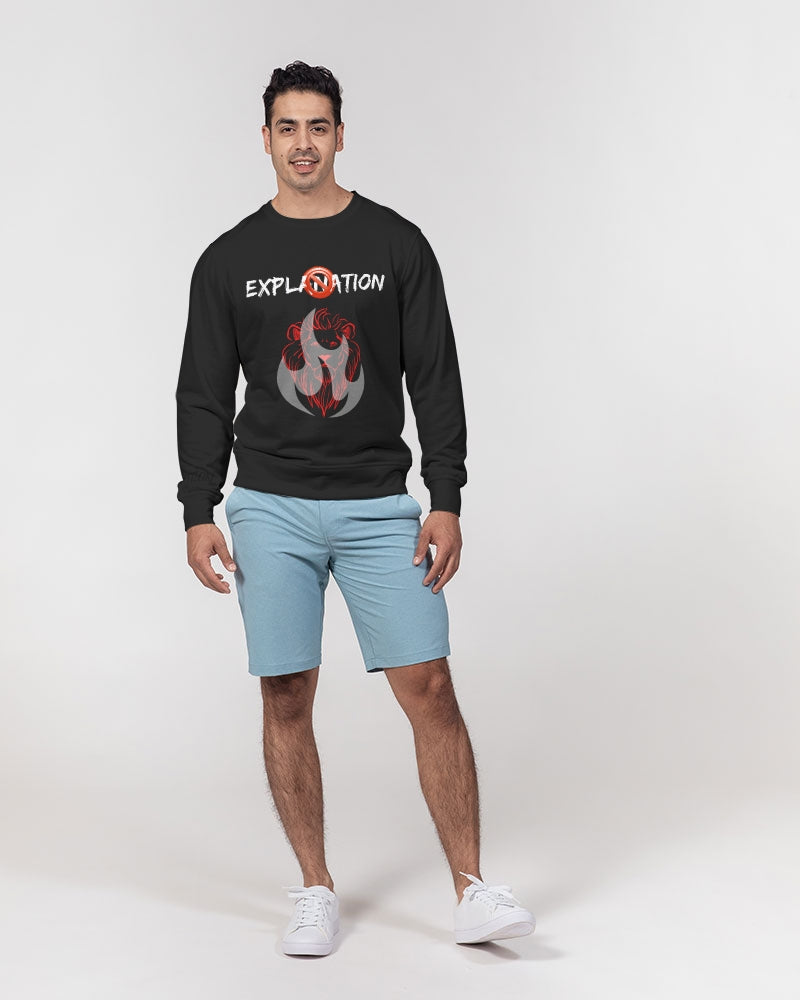 No Explanation Men's Classic French Terry Crewneck Pullover