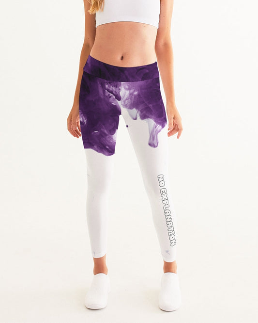 Pantalones de yoga para mujer Purple Smoke Mist 