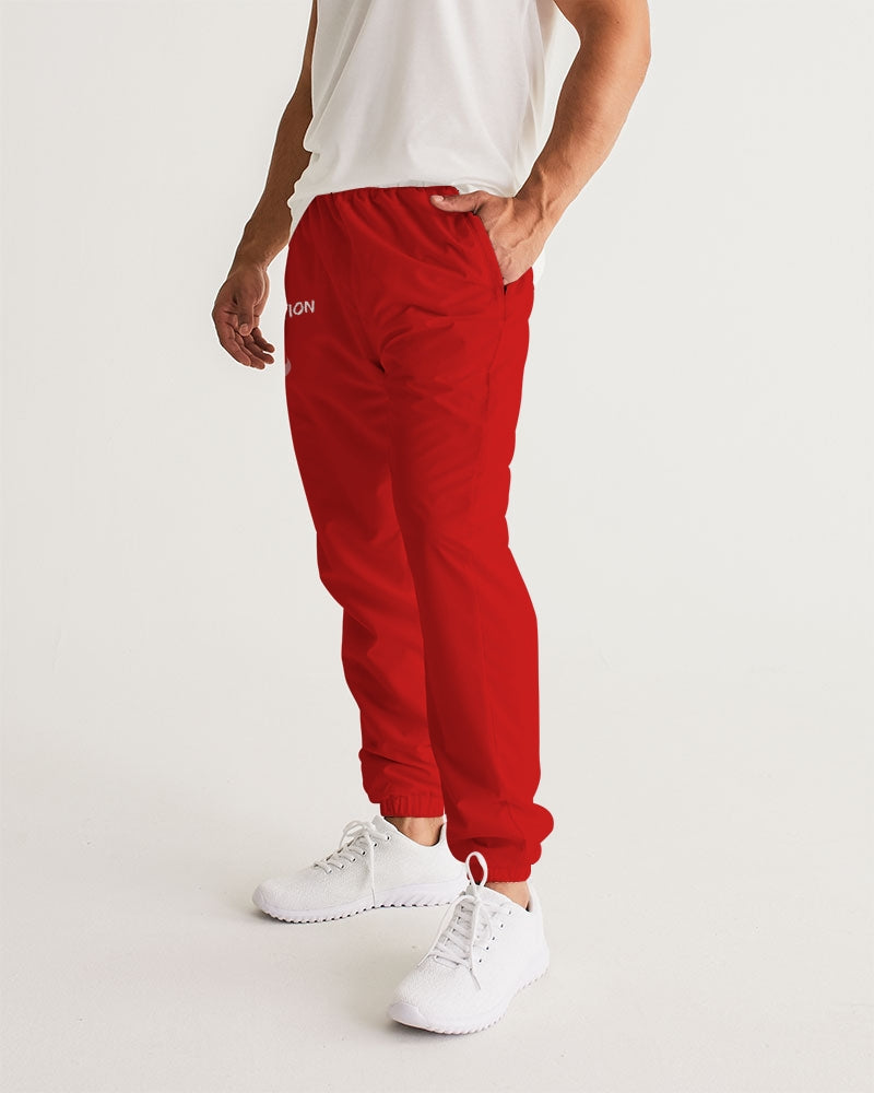 Pantalones de chándal rojos sin explicación para hombre 