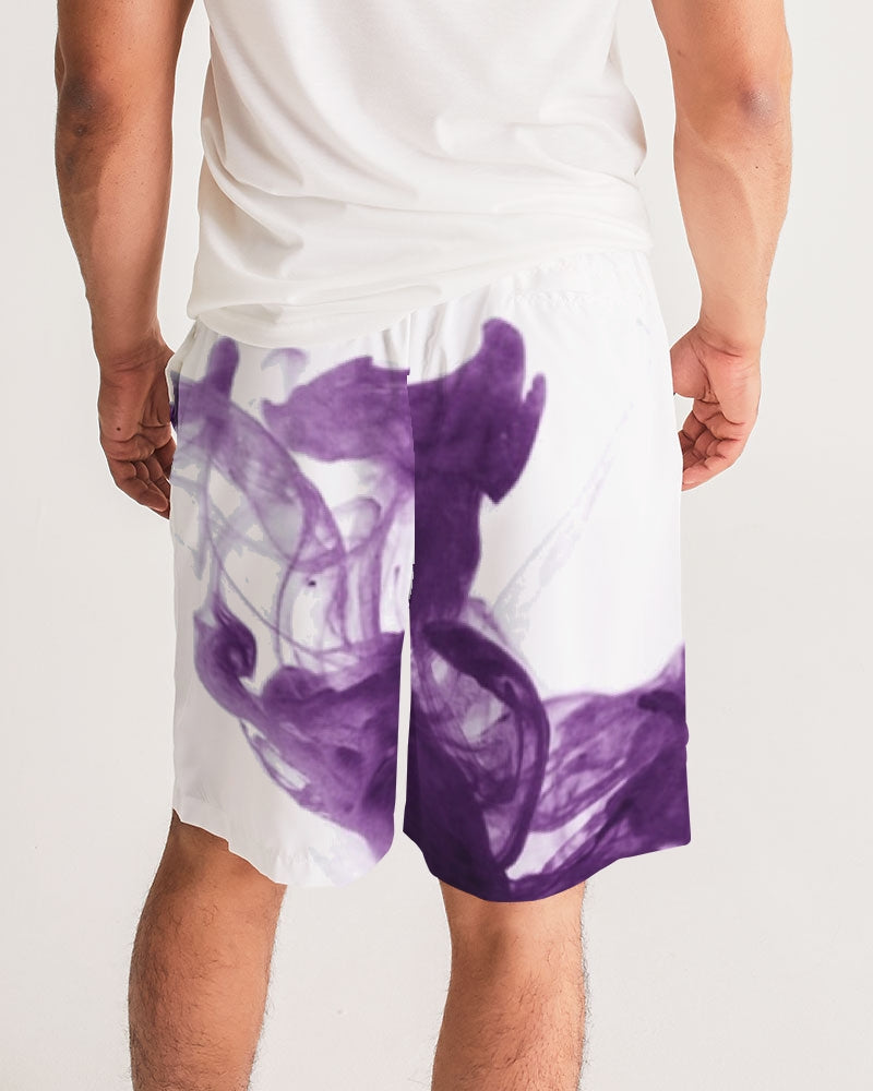 Purple Smoke Mist Men's Jogger Shorts