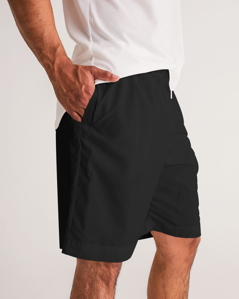 Simple Black No Explanation Men's Jogger Shorts