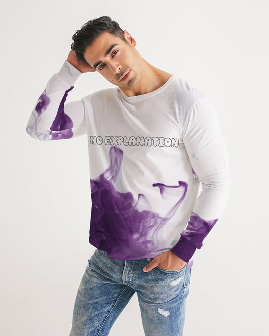 Camiseta de manga larga para hombre Purple Smoke Mist 